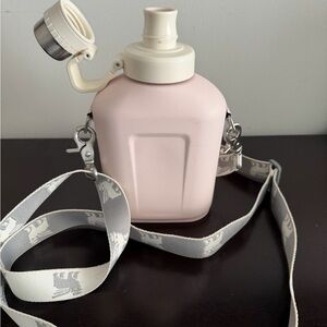 Stanley Pink Water Bottle with Cream Cap